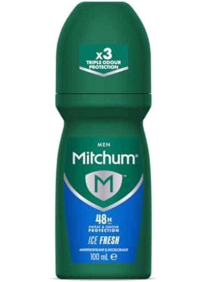 Mitchum Men 48HR Protection Roll-On Deodorant & Anti-Perspirant Ice Fresh 100 ml