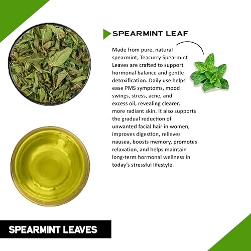 TEACURRY Spearmint Tea Bag - Helps With Hormonal Imbalance, Facial Hair, And Memory | Spearmint Tea Leaves (60 Tea Bags - 2 Month Pack), 60 Grams - Image 4