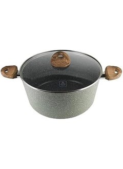 British Chef Marble Coated Casserole With Lid- 5 Layer Construction Nonstick Coating- 26 & 30 Centimeter  - Image 3