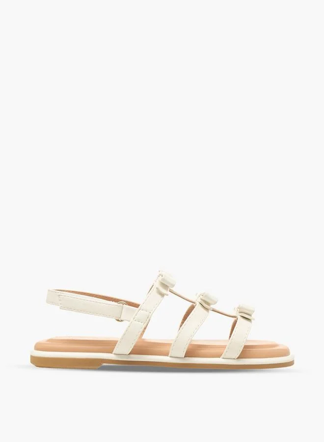 Little Missy Girls Hook & Loop Flat Sandals