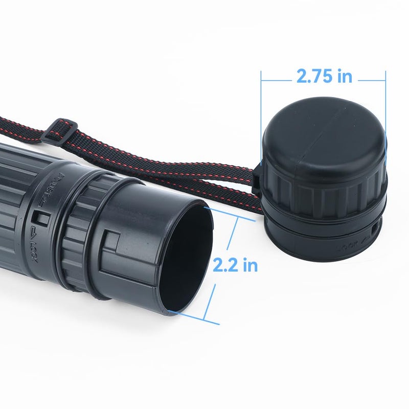 TRANSON Small Poster Tube Storage 17â€œ to 27â€ Extendable for Documents Blueprints Artworks Scrolls - Image 3