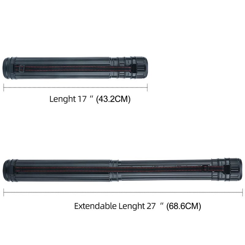 TRANSON Small Poster Tube Storage 17â€œ to 27â€ Extendable for Documents Blueprints Artworks Scrolls - Image 2