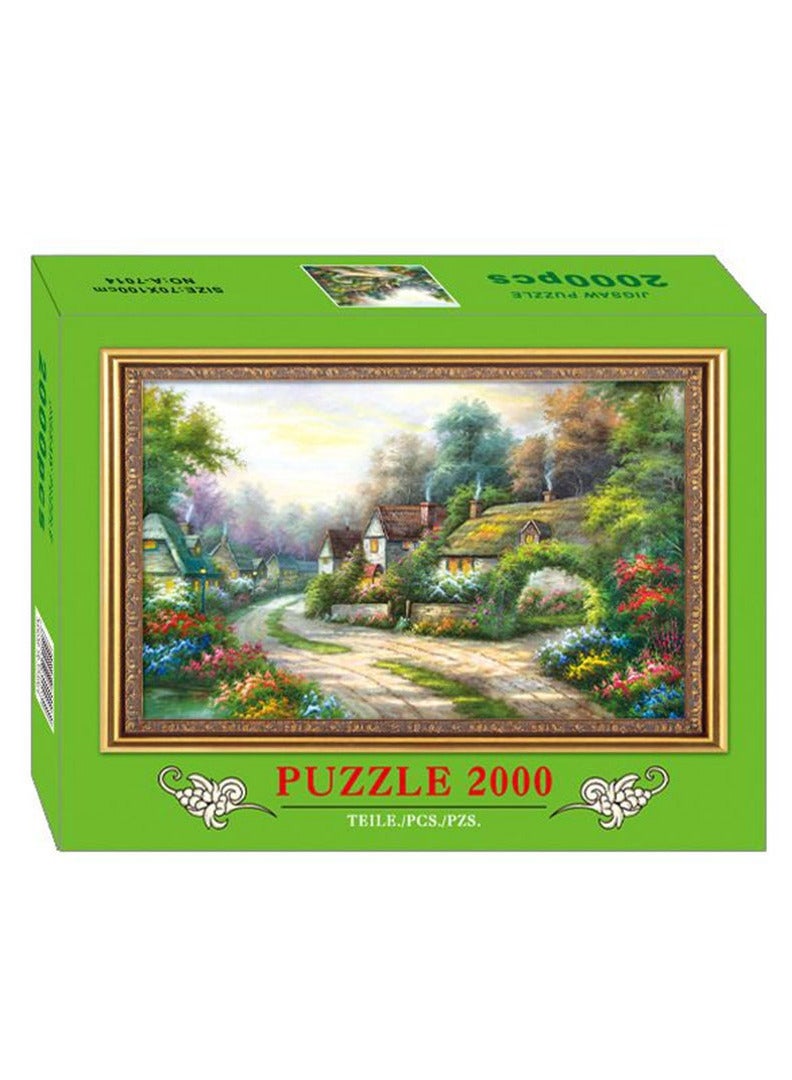 Challenging and Decorative 2000-Piece Jigsaw Puzzle for Adults and Kids – Final Art Size 70x100cm – Brain-Boosting Puzzle Game
