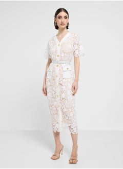 ELLA Lace Shirt Dress  - Image 1