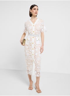 ELLA Lace Shirt Dress  - Image 4