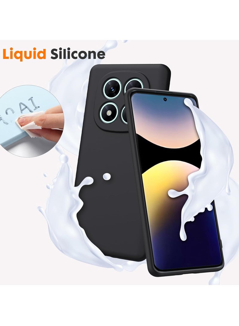 BORTONY Xiaomi POCO X7 5G Case Cover Liquid Silicone with Microfiber Lining Case Anti-Scratch Shockproof Protective Back Cover Slim Soft TPU For Xiaomi POCO X7 5G - Image 2
