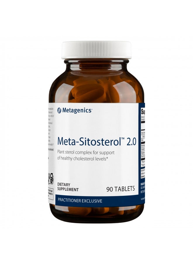 Metagenics Metagenics Meta-Sitosterol 2.0 - for Cholesterol Already in a Normal Range* - Plant Sterol Complex - with Folate - Dietary Supplement - Gluten-Free - Vegetarian - 90 Tablets  - Image 1