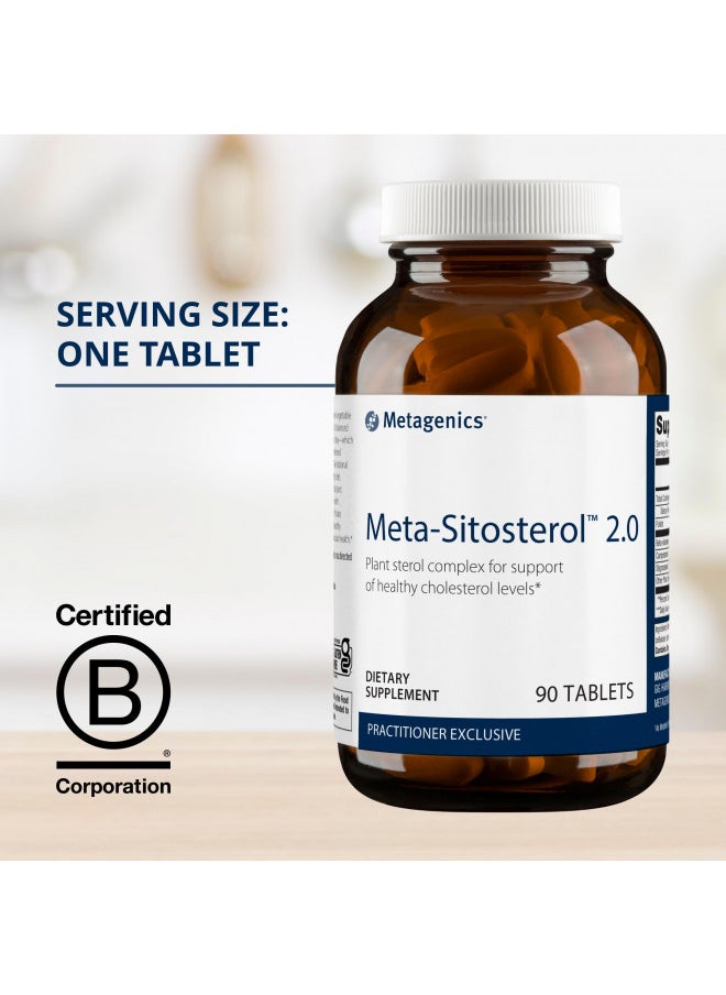 Metagenics Metagenics Meta-Sitosterol 2.0 - for Cholesterol Already in a Normal Range* - Plant Sterol Complex - with Folate - Dietary Supplement - Gluten-Free - Vegetarian - 90 Tablets  - Image 3