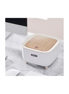Generic Mini Desk Trash Can, Tiny Desktop Garbage Can with Lid, Plastic Mini Waste Basket Countertop Trash Can for Office, Desktop, Bathroom Vanity and Coffee Bar, 0.5 Gallon  - Image 1