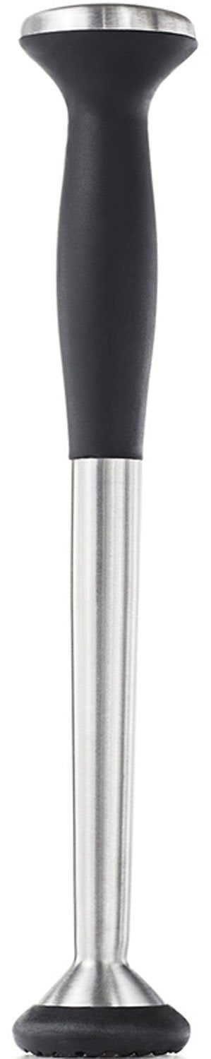 OXO OXO SteeL Muddler with Non-Scratch Nylon Head and Soft Non-Slip Grip, Silver, 9-Inch  - Image 1