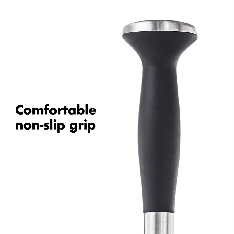 OXO OXO SteeL Muddler with Non-Scratch Nylon Head and Soft Non-Slip Grip, Silver, 9-Inch  - Image 5