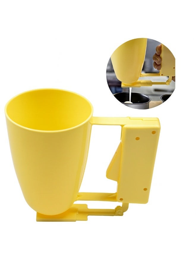 جهاز صنع اللقيمات - كوب توزيع العجين للقيمات، الفطائر، الدونات، الوافل، خليط الكيك - أداة مطبخ سهلة الاستخدام، متينة وعالية الجودة - Image 2