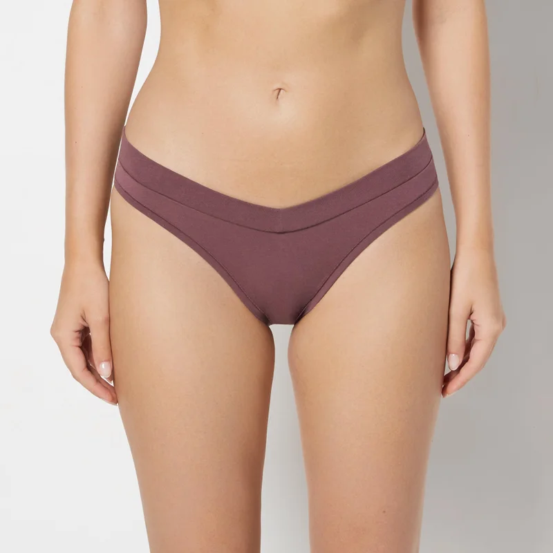 لا سينزا La Senza Remix Wide Waist Cotton Bikini Panty
