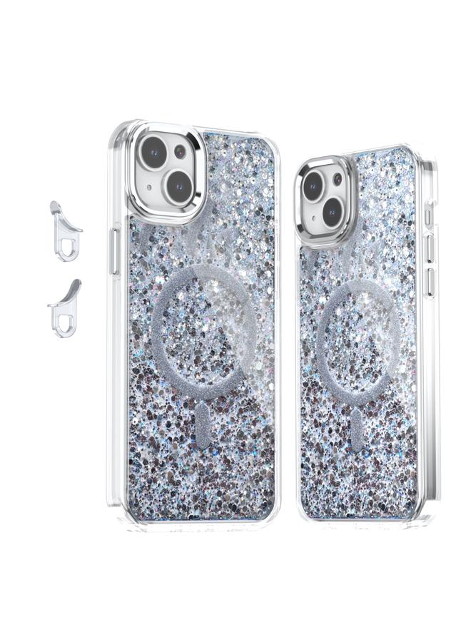 اس-توب جراب لهاتف iPhone 15 Plus مصنوع من مادة إيبوكسي لامعة من مادة MagSafe المغناطيسية TPU - Image 1