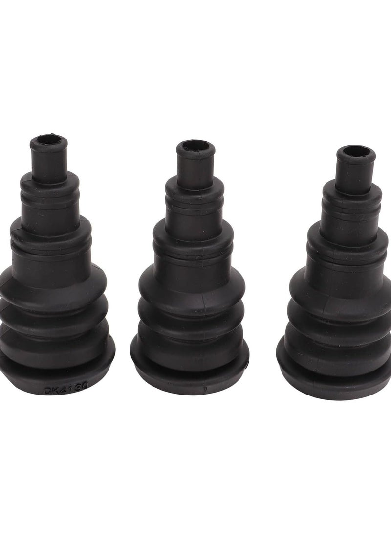 GGOOT Wire Bundle Boot, 3PCS Firewall Boot Harness Protection Sleeve Black Rubber Universal for 3/8in to 1in Wire Bundles - Image 1