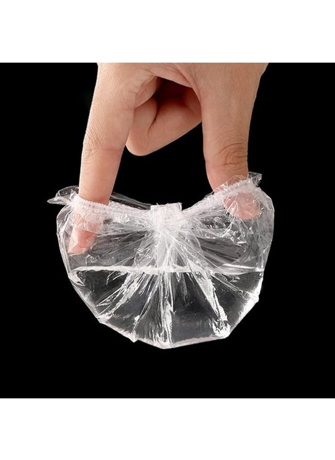 200pcs Disposable Ear Protectors Waterproof Ear Covers Plastic Shower Ear Protector Caps for Bathing Accessories Ear Cover Caps for Hair Dye Spa Salon, One Size