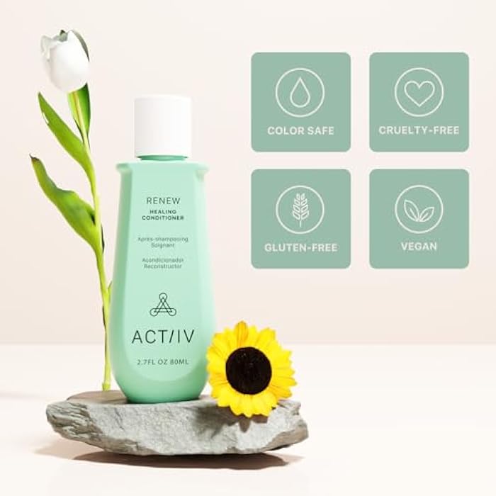 ACTIIV بلسم الشفاء ACTIIV Renew (للجنسين) | يحسن مظهر الشعر، يرطب ويقوي الشعر، يشفي الشعر التالف والمُعالج بشكل مفرط، نباتي، آمن للألوان، لجميع أنواع الشعر - Image 5