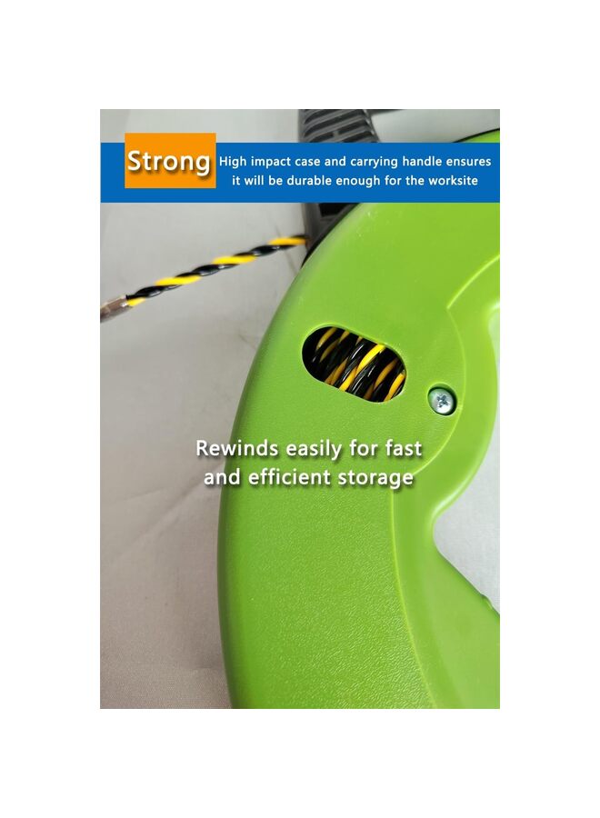 Electrical Fish Tape Fish tape Wire Puller Diameter 3 Wires Twisted with Guide Spring Optimized Housing and Handle Wire Threader Wire Puller?4mm*30m? (Size : 30M) - Image 4