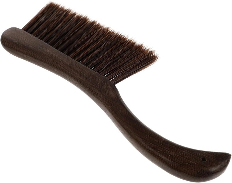 Abaodam Guzheng Cleaning Brush with Soft Bristles Durable Handle Dust Removal Tool for Guzheng and Dulcimer Instruments Dark Brown Color - Image 1