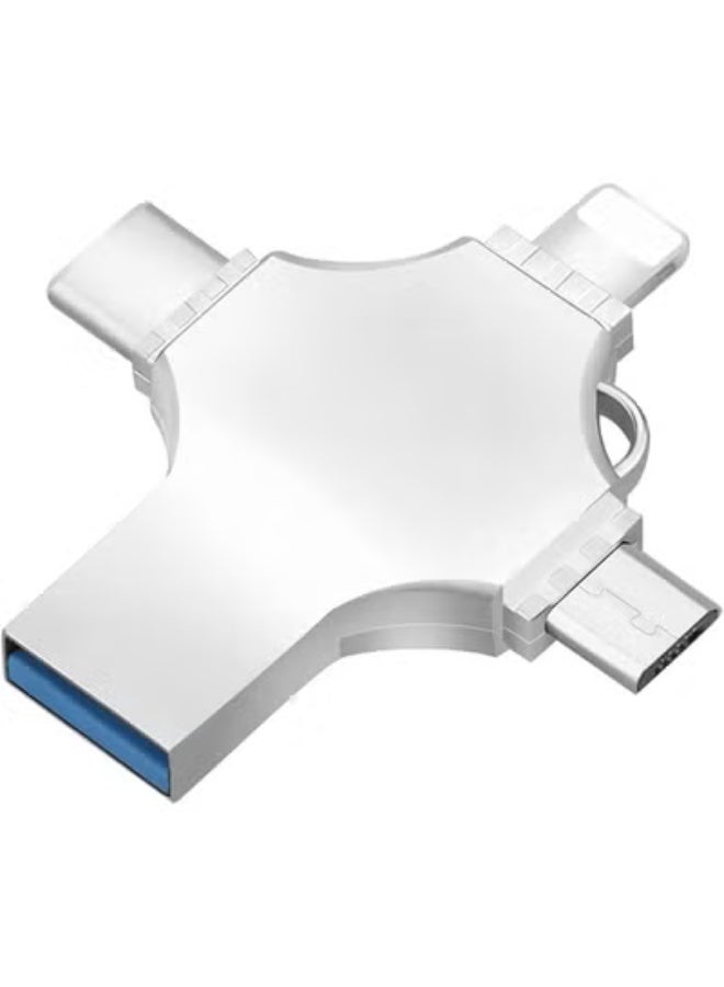 TIGER High-Speed 4-in-1 OTG USB Flash Drive 16GB – Portable Memory Stick with Type-C, Lightning, Micro USB & USB 3.0 Connectors, Compatible with iPhone, iPad, Android Smartphones, Tablets & PC, Plug-and-Play Data Storage Solution, Secure & Compact Design - Image 5