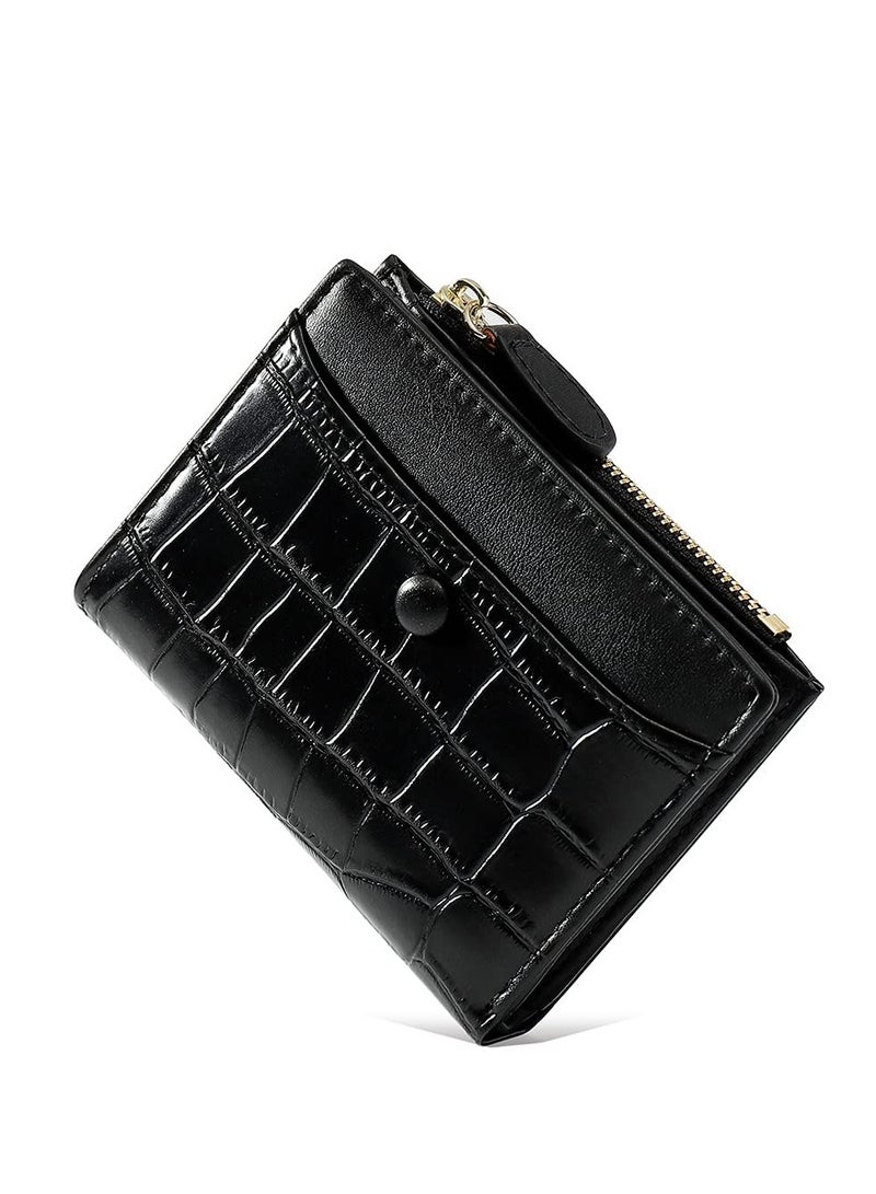 SOLARAE Girls Wallet Small Purses for Women Black - Image 1