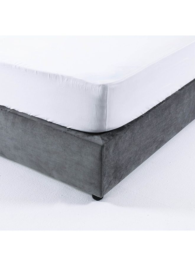 Karnak Estella Premium Upholstered Velvet Bed Frame Bedroom Furniture Strong And Sturdy Modern Design Wooden Bed | Quiet & Comfortable Bed (King - 180x200cm, Grey) - Image 5
