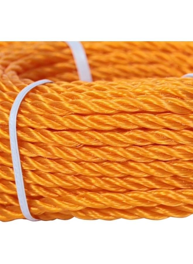 ALSAQER - Alsaqer Plastic Rope 35 Yards Length 12mm Diameter | High-Strength Nylon Rope for Docks, Marine Mooring Lines, Camping, Climbing, Rescue and Multipurpose, Mix Colours Yellow, Blue, Red, Orange and Green - Image 1