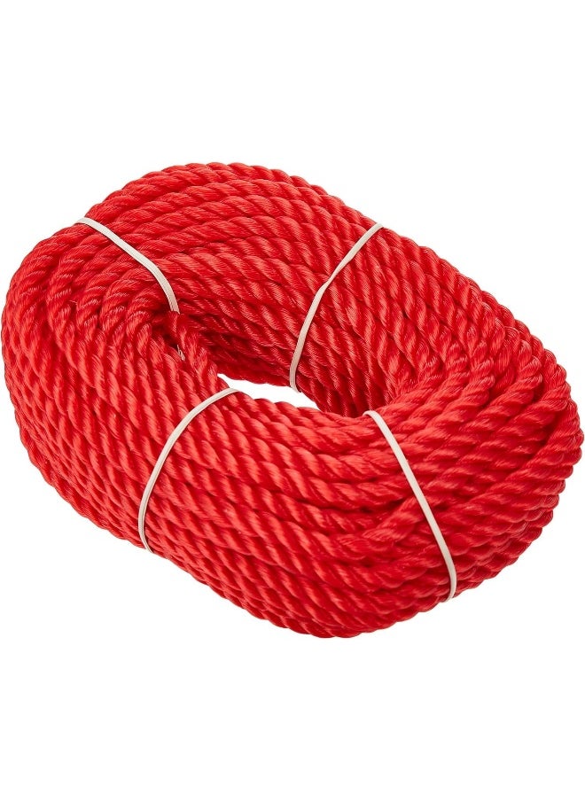 ALSAQER - Alsaqer Plastic Rope 35 Yards Length 12mm Diameter | High-Strength Nylon Rope for Docks, Marine Mooring Lines, Camping, Climbing, Rescue and Multipurpose, Mix Colours Yellow, Blue, Red, Orange and Green - Image 1
