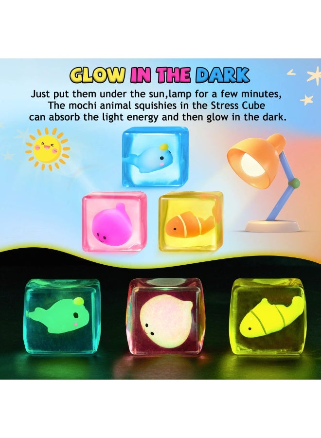 Stress Cube Fidget Toys Adults - Sensory Toys for Kids with Autism Stress Balls for Adults Squishy Toys for Anxiety Squeeze Fidgets for Teens Stress Relief Gifts Easter Basket Stuffers - Image 3