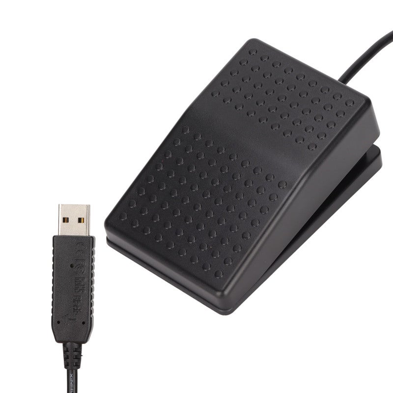 دواسة قدم USB قابلة للبرمجة HID بلوحة مفاتيح وفأرة بدواسة واحدة - مفاتيح ميكانيكية متينة للألعاب والنسخ الصوتي والتحكم بالوسائط - Image 4