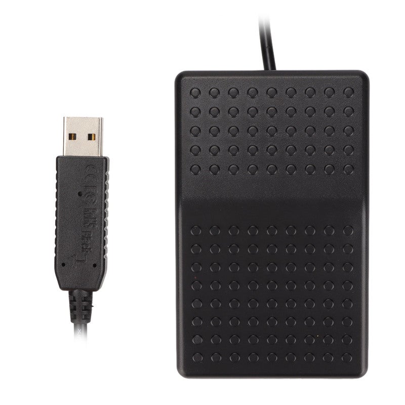 دواسة قدم USB قابلة للبرمجة HID بلوحة مفاتيح وفأرة بدواسة واحدة - مفاتيح ميكانيكية متينة للألعاب والنسخ الصوتي والتحكم بالوسائط - Image 3