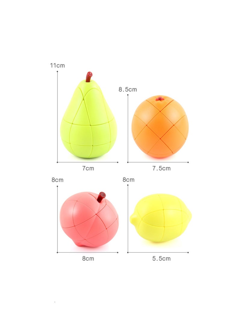 4-Pack Fruit Cube New Product Strange Decompression Fruit Series Twist The Cube Flip The Cube - Image 5
