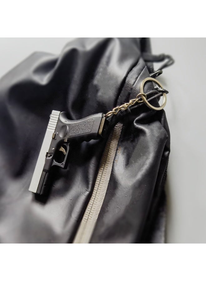 Mini Metal Gun Shape Key Chain - Image 4