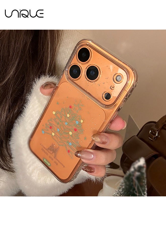 يونيك متوافق مع غطاء iPhone 17 Pro - غطاء هاتف برسمة قلب على شكل شجرة مرسوم باليد - غطاء شفاف للهاتف - للنساء والفتيات من مطاط TPU الناعم مقاوم للخدوش والصدمات وواقٍ كامل للكاميرا - Image 5