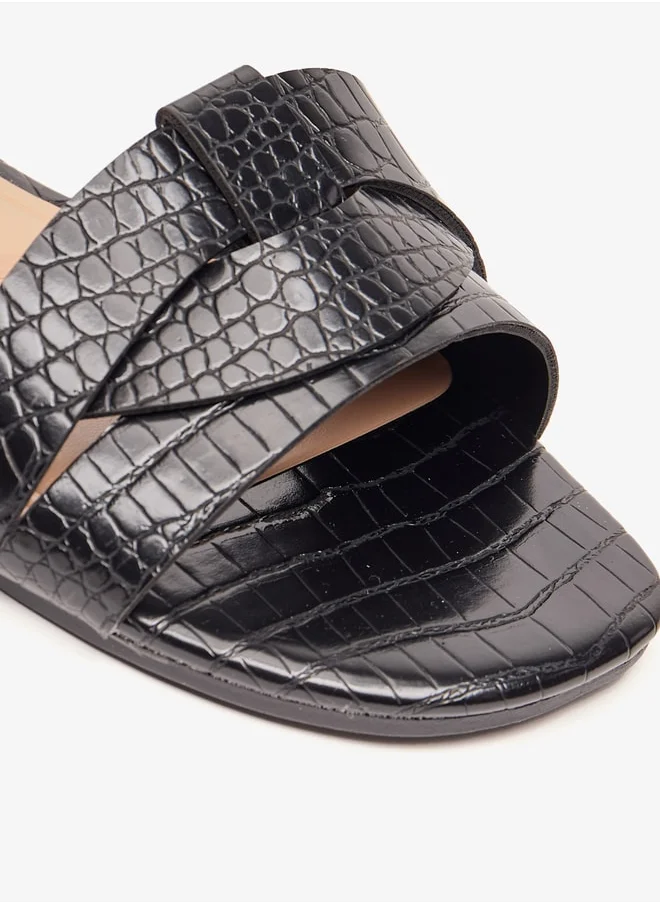 Celeste Women's Textured Slip-On Sandals