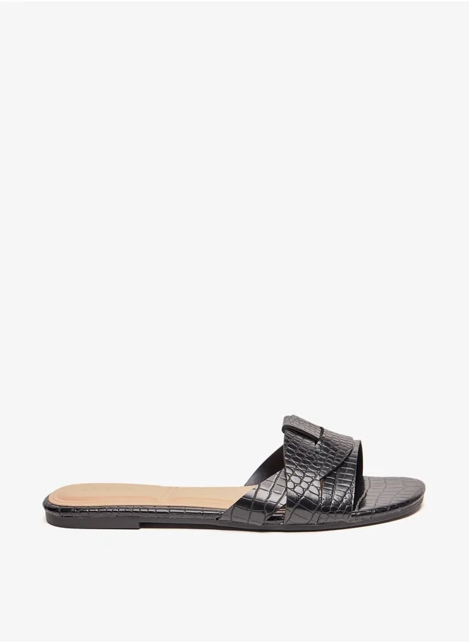 Celeste Women's Textured Slip-On Sandals