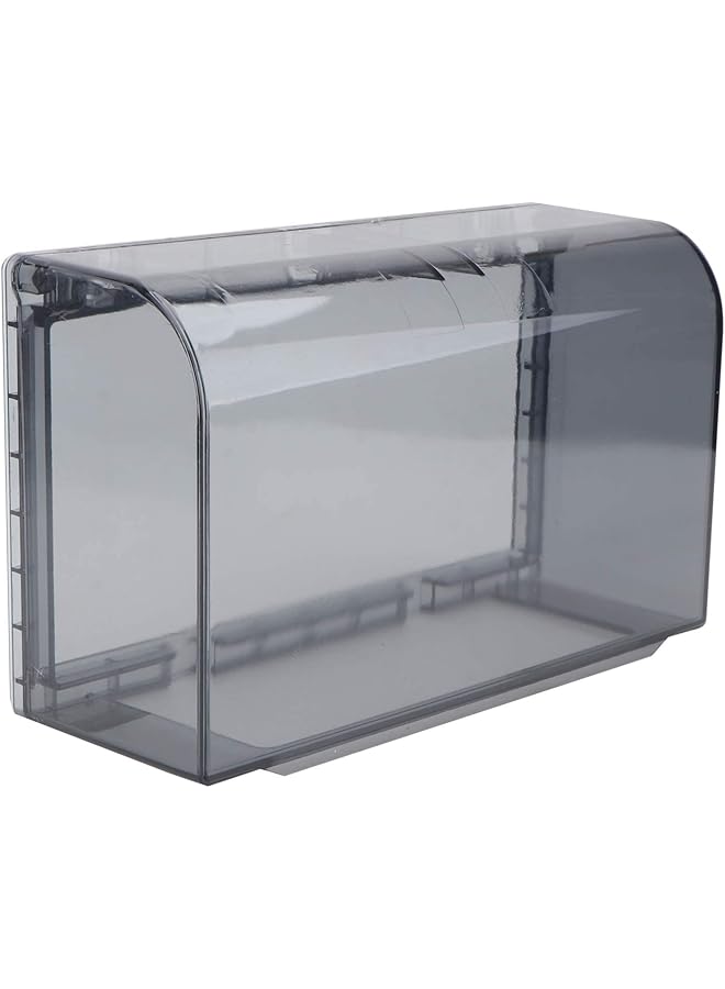 promass Sticky Style Switch Socket Cover Double- Position Waterproof Cover Wall Switch Socket Face Plate Panel Box Guard Case Protector (Black) (Black) - Image 1