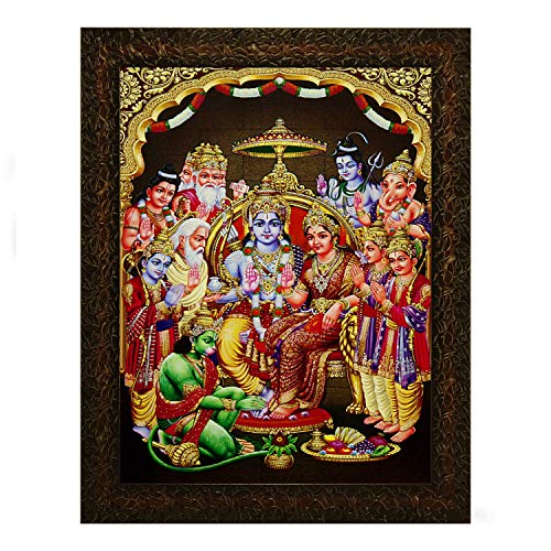Indianara Religious Paintings Painting -Synthetic Wood, 27x30.5x1cm, Multicolour (GBN) - Image 1