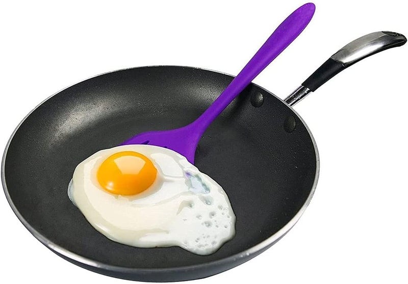 Silicone Cooking Utensils Set: 480°F Heat Resistant Food Grade Silicone Stainless Steel Core - Non Scratch Cookware Protection Multicolor Dishwasher Safe Accessories for Home Kitchen Outdoor Camping B - Image 4