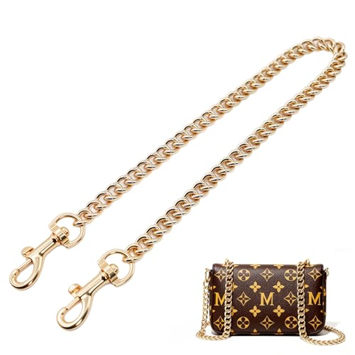 Dukrouk Chain Strap Compatible with Louis Vuitton Purse,18"(45CM),Metal Gold Chain,Bag Accessories Charm Decoration - Image 1