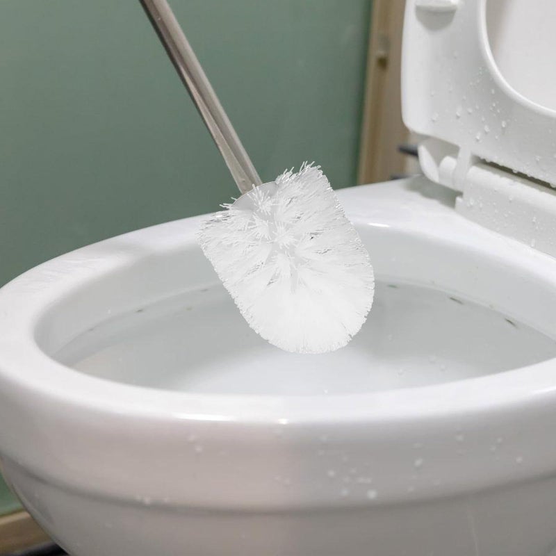 4 Pack White Round Toilet Brush Replacement Heads Refills For Bathroom Cleaning Supplies - Image 5