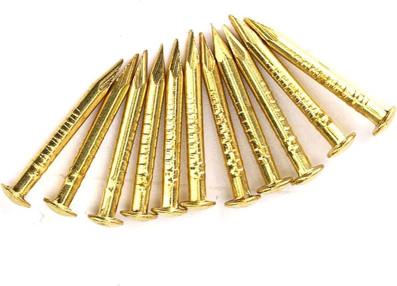 Keenso مسامير رأس مستديرة متينة من النحاس بطول 15 مم، ملحقات أجهزة مفصلات الأثاث، 100 قطعة لمشاريع DIY - Image 5