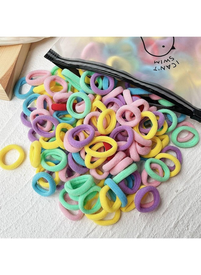 Samyak 100 Pcs Soft Hair Rubber Bands Hair Ties Ponytail Holders For Kids Babies Girls - Image 2