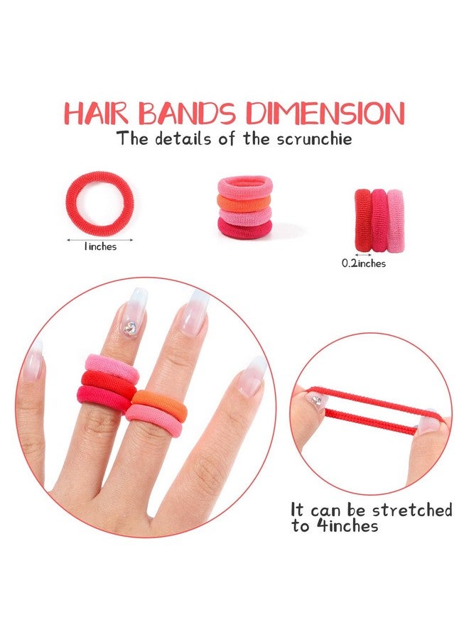 Samyak 100 Pcs Soft Hair Rubber Bands Hair Ties Ponytail Holders For Kids Babies Girls - Image 4