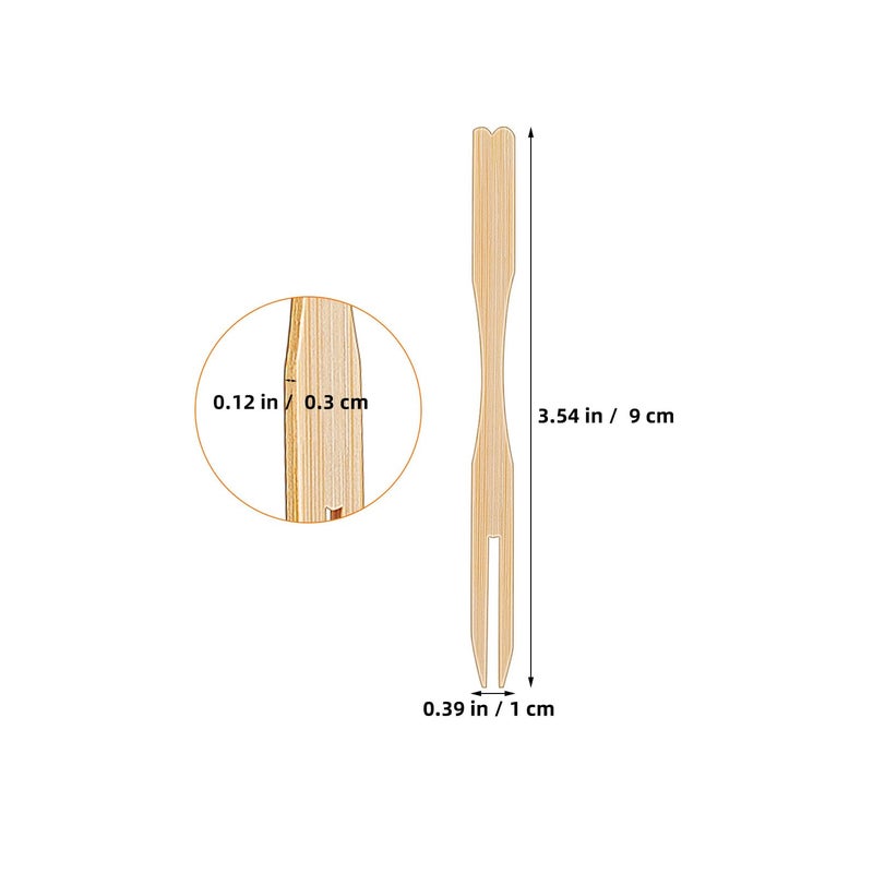 Disposable Two Tooth Dessert Forks 500 Pieces 9cm Eco Friendly Party Tableware - Image 3