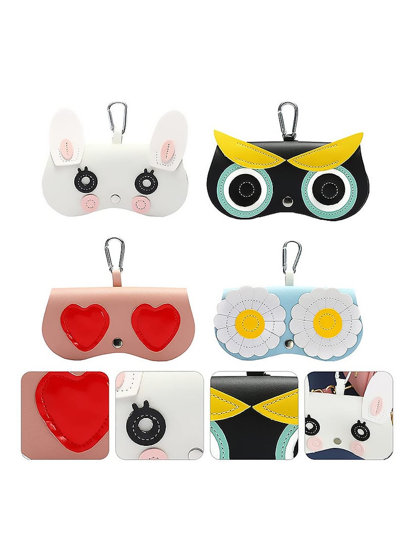 MissTiara - 4 pcs Portable Eyeglass Case Eyeglass Storage Box - Image 1