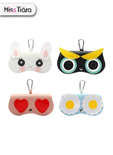 4 pcs Portable Eyeglass Case Eyeglass Storage Box