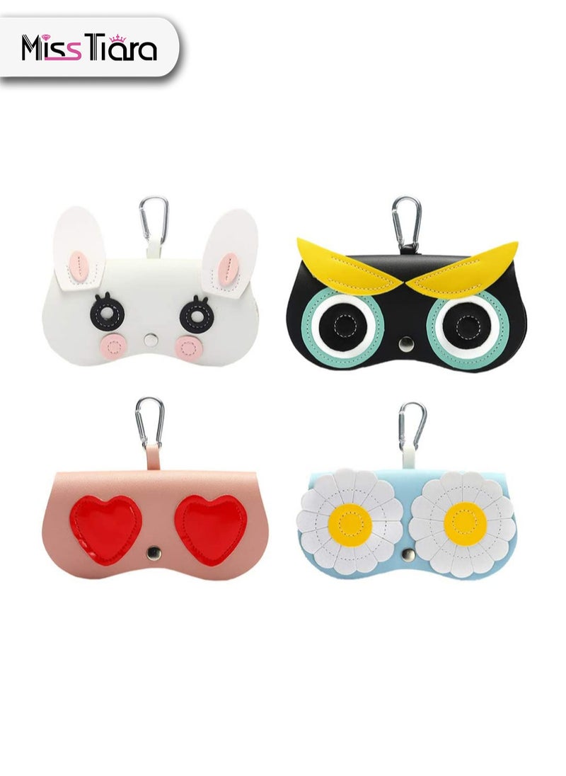 MissTiara - 4 pcs Portable Eyeglass Case Eyeglass Storage Box - Image 1