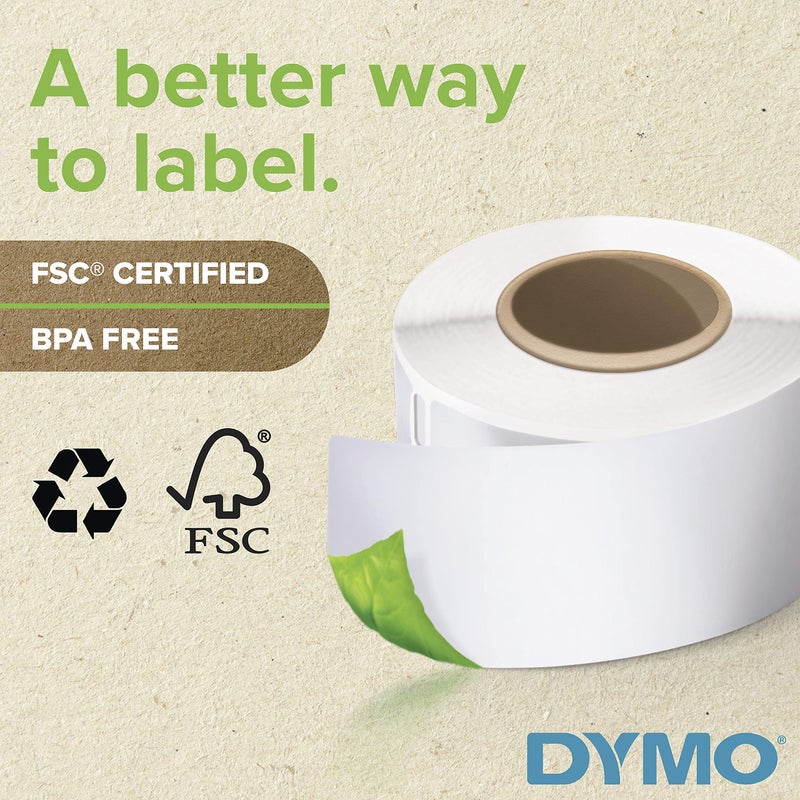 DYMO Authentic LW Name Badge Labels DYMO Labels for LabelWriter Printers White 2-1/4" x 4" 1 Roll of 250 - Image 3
