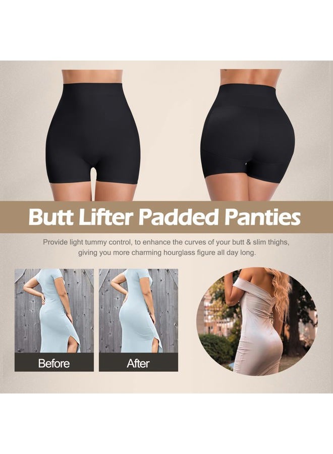 JOYSHAPER Hip Enhancer Shapewear for Women Padded Booty Underwear Seamless Thigh Slimmer, Black, Large, black, L - Image 4